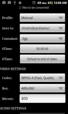 Video Converter Android android App screenshot 2